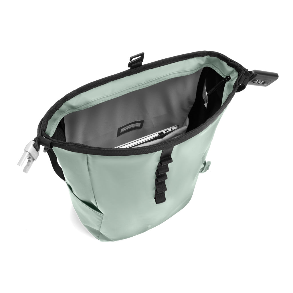 Urban wasserabweisender Anti-Diebstahl Rucksack – Iceberg green