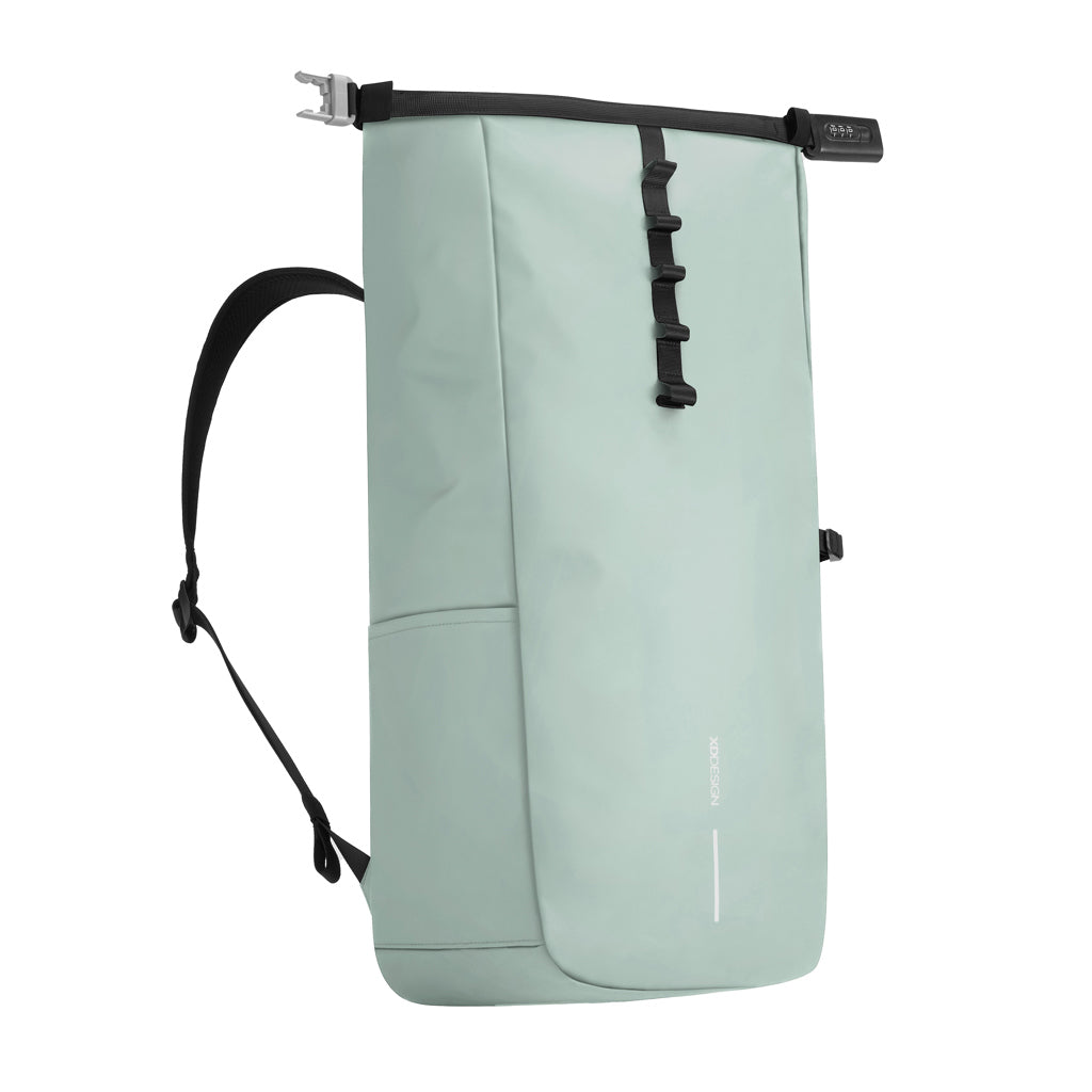 Urban wasserabweisender Anti-Diebstahl Rucksack – Iceberg green