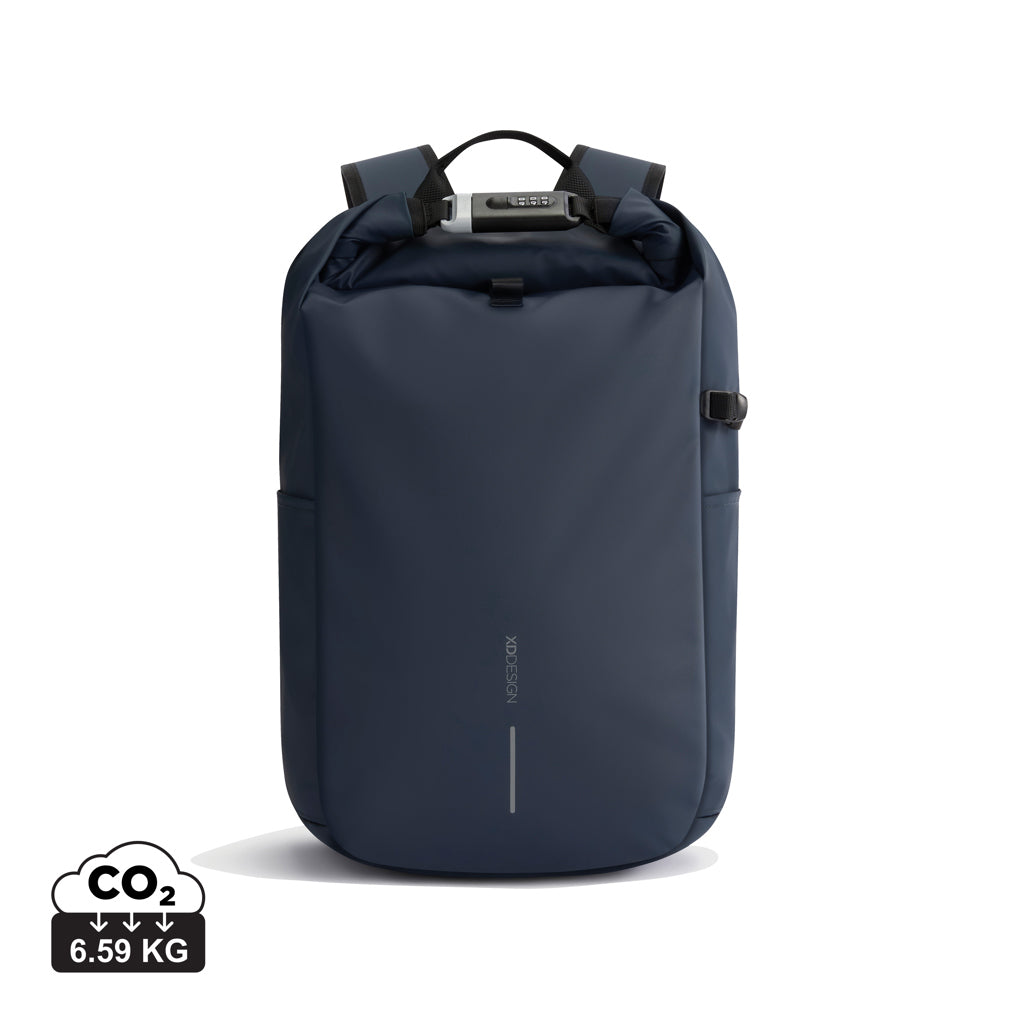 Urban wasserabweisender Anti-Diebstahl Rucksack – navy blau