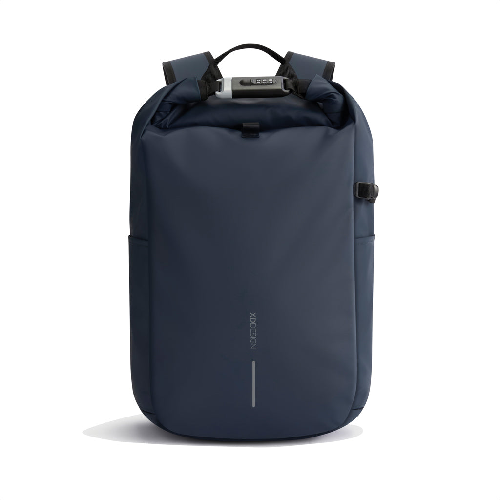 Urban wasserabweisender Anti-Diebstahl Rucksack – navy blau
