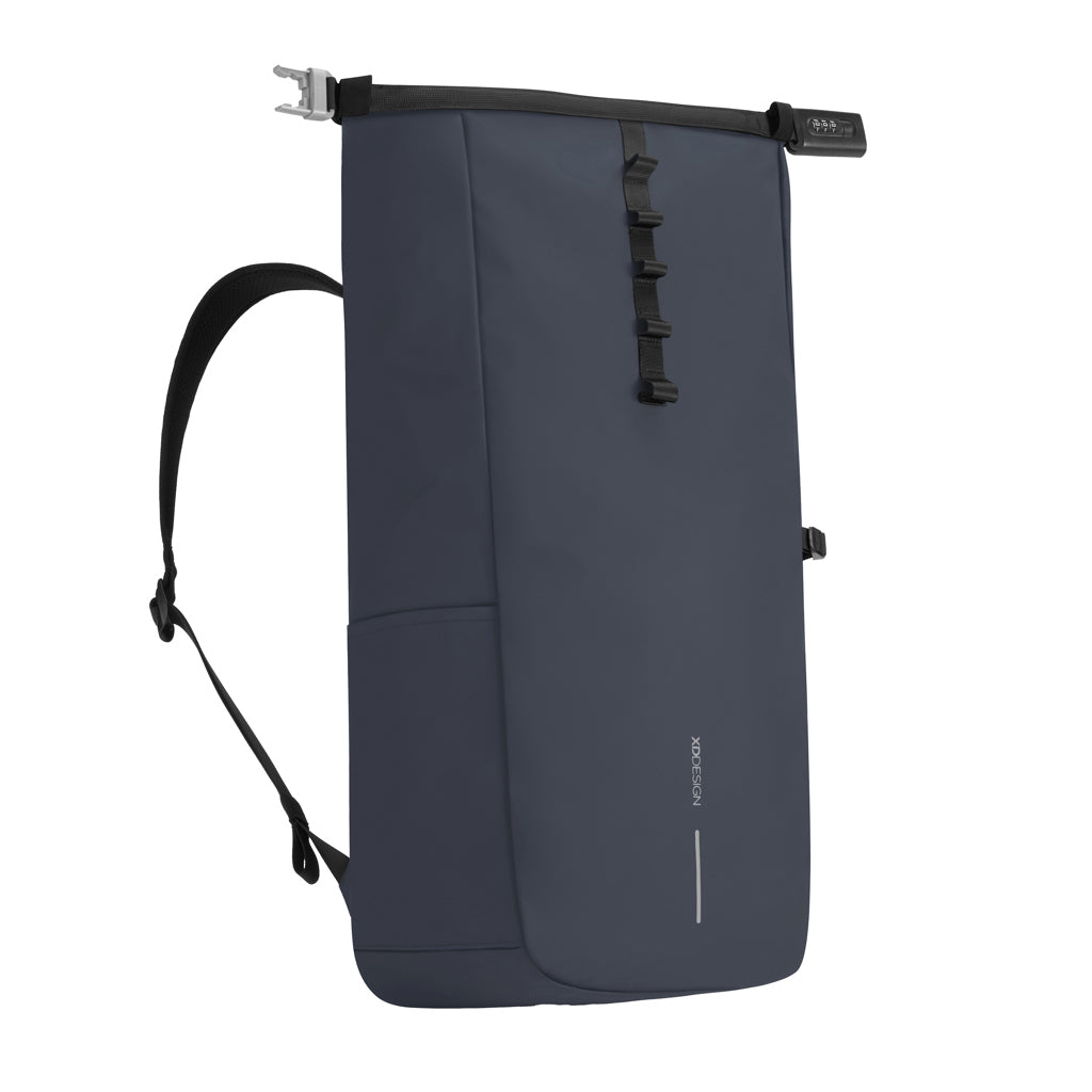 Urban wasserabweisender Anti-Diebstahl Rucksack – navy blau