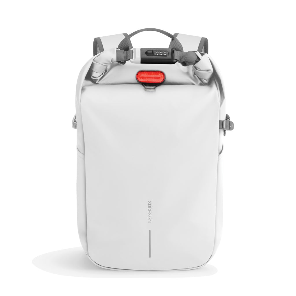 Urban wasserabweisender Anti-Diebstahl Rucksack – off white