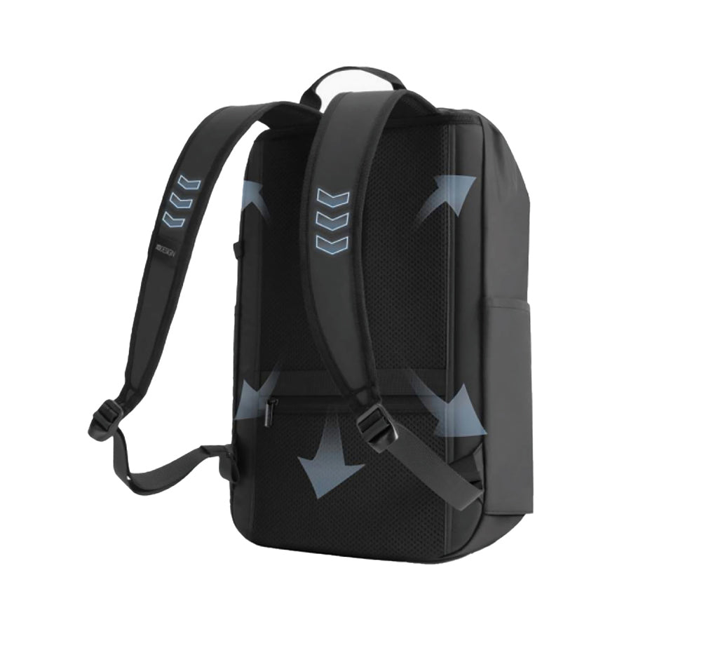 Urban wasserabweisender Anti-Diebstahl Rucksack – schwarz