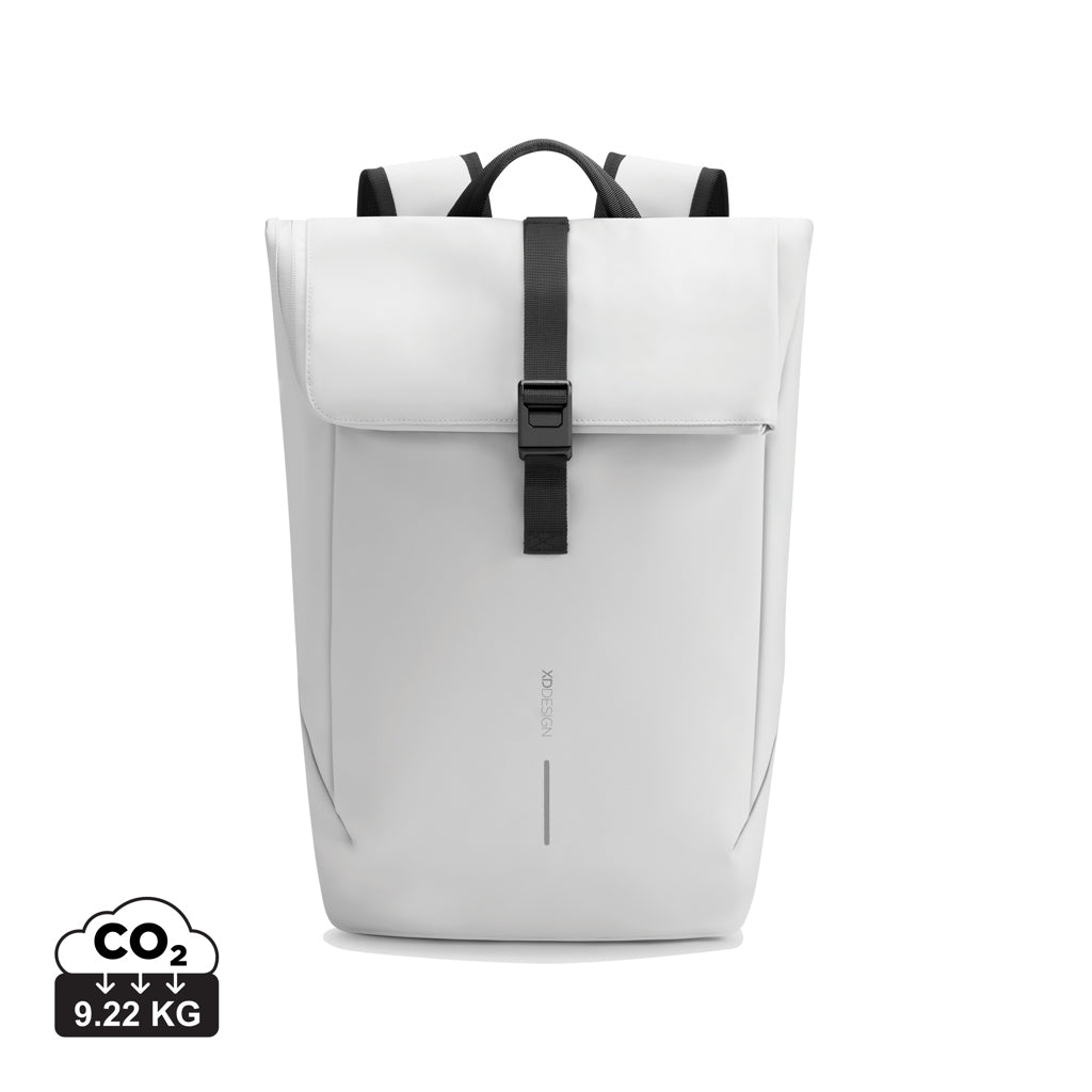 Urban wasserabweisender Flap-Top Rucksack – off white