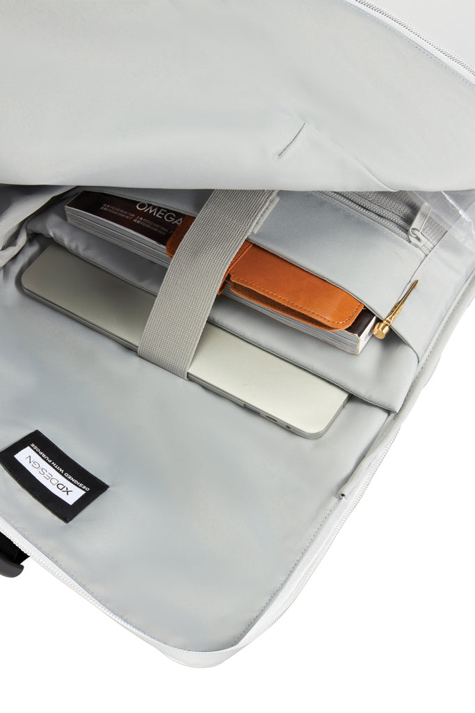 Urban wasserabweisender Flap-Top Rucksack – off white