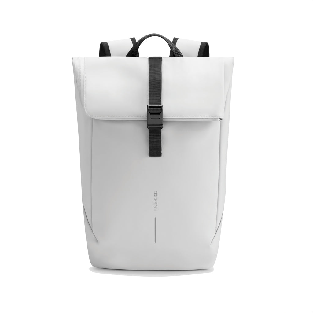 Urban wasserabweisender Flap-Top Rucksack – off white