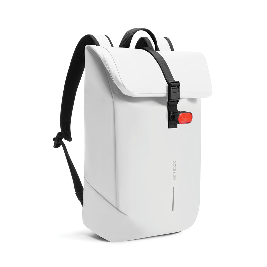 Urban wasserabweisender Flap-Top Rucksack – off white