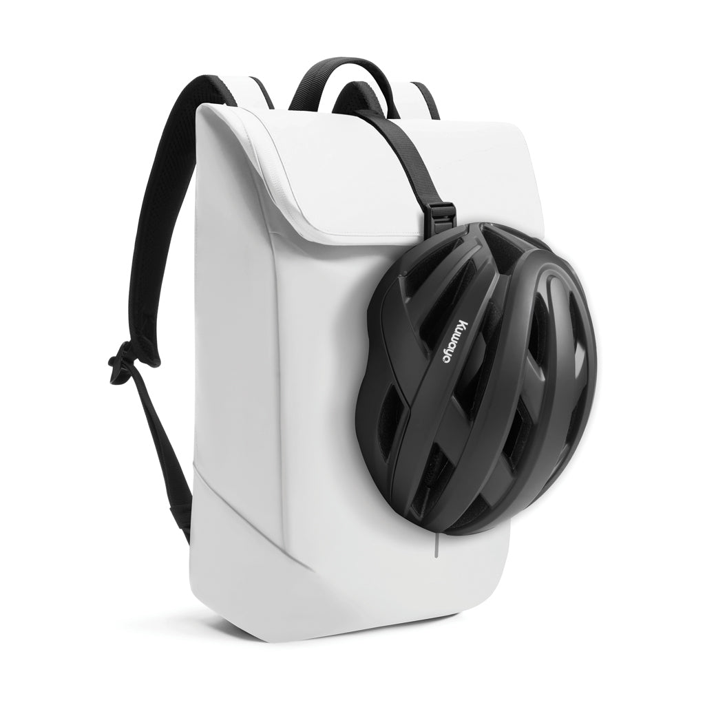Urban wasserabweisender Flap-Top Rucksack – off white