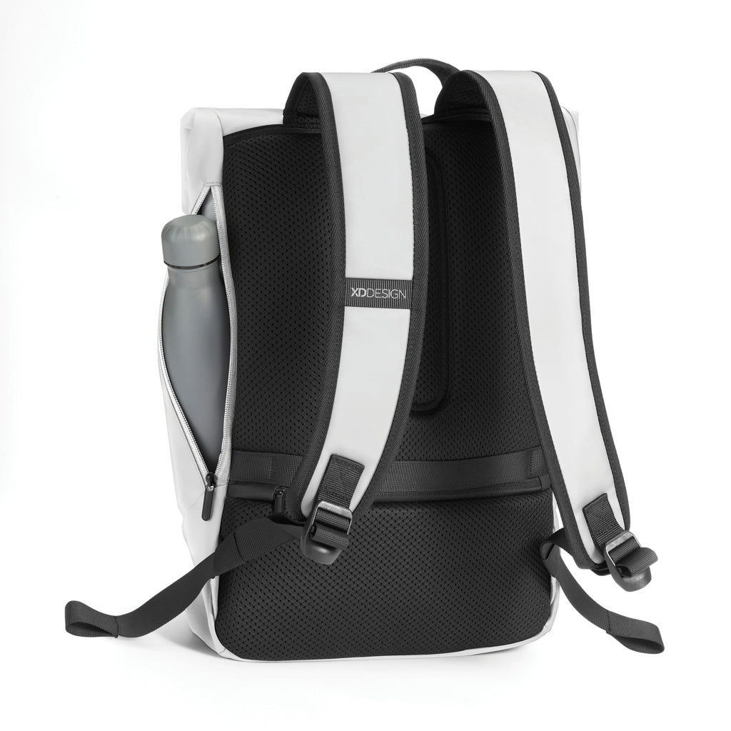 Urban wasserabweisender Flap-Top Rucksack – off white