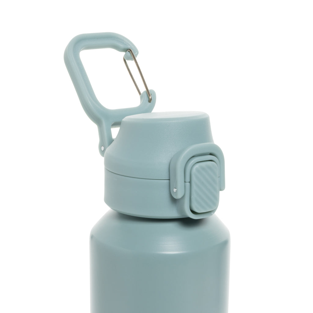 Via RCS Re-Steel Sportflasche mit Verschluss, 600ml – grün