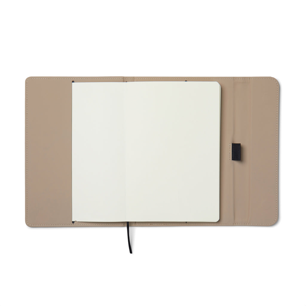 VINGA Baltimore GRS-zertifiziertes Papier & PU-Notizbuch – greige