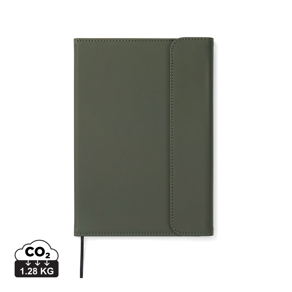 VINGA Baltimore GRS-zertifiziertes Papier & PU-Notizbuch – grün