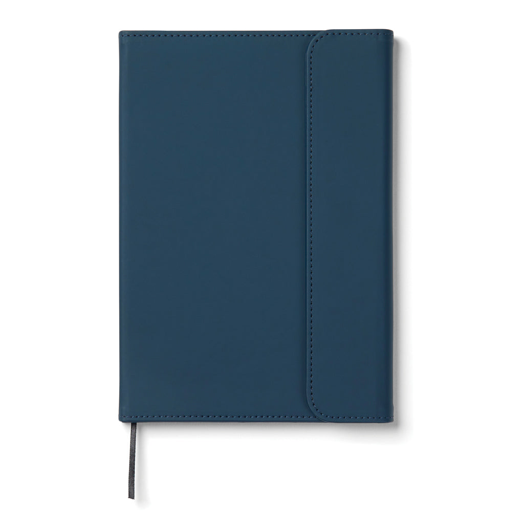 VINGA Baltimore GRS-zertifiziertes Papier & PU-Notizbuch – navy blau