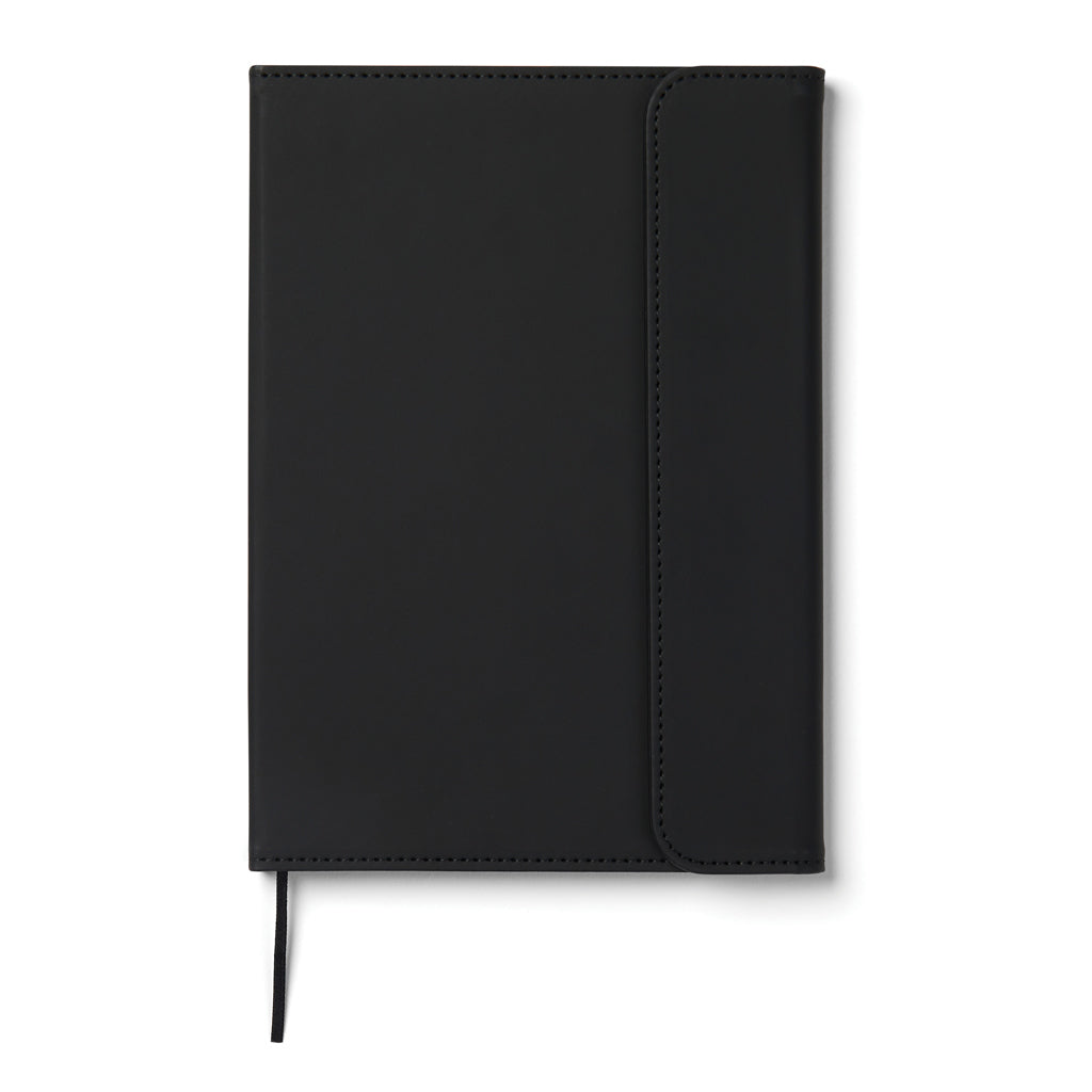 VINGA Baltimore GRS-zertifiziertes Papier & PU-Notizbuch – schwarz