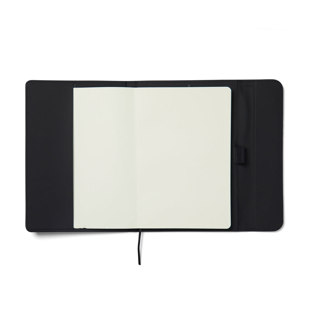 VINGA Baltimore GRS-zertifiziertes Papier & PU-Notizbuch – schwarz