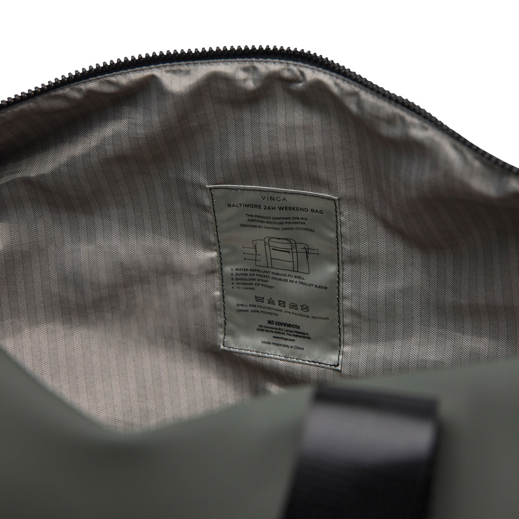 VINGA Baltimore RCS 24h Wochenendtasche – grün