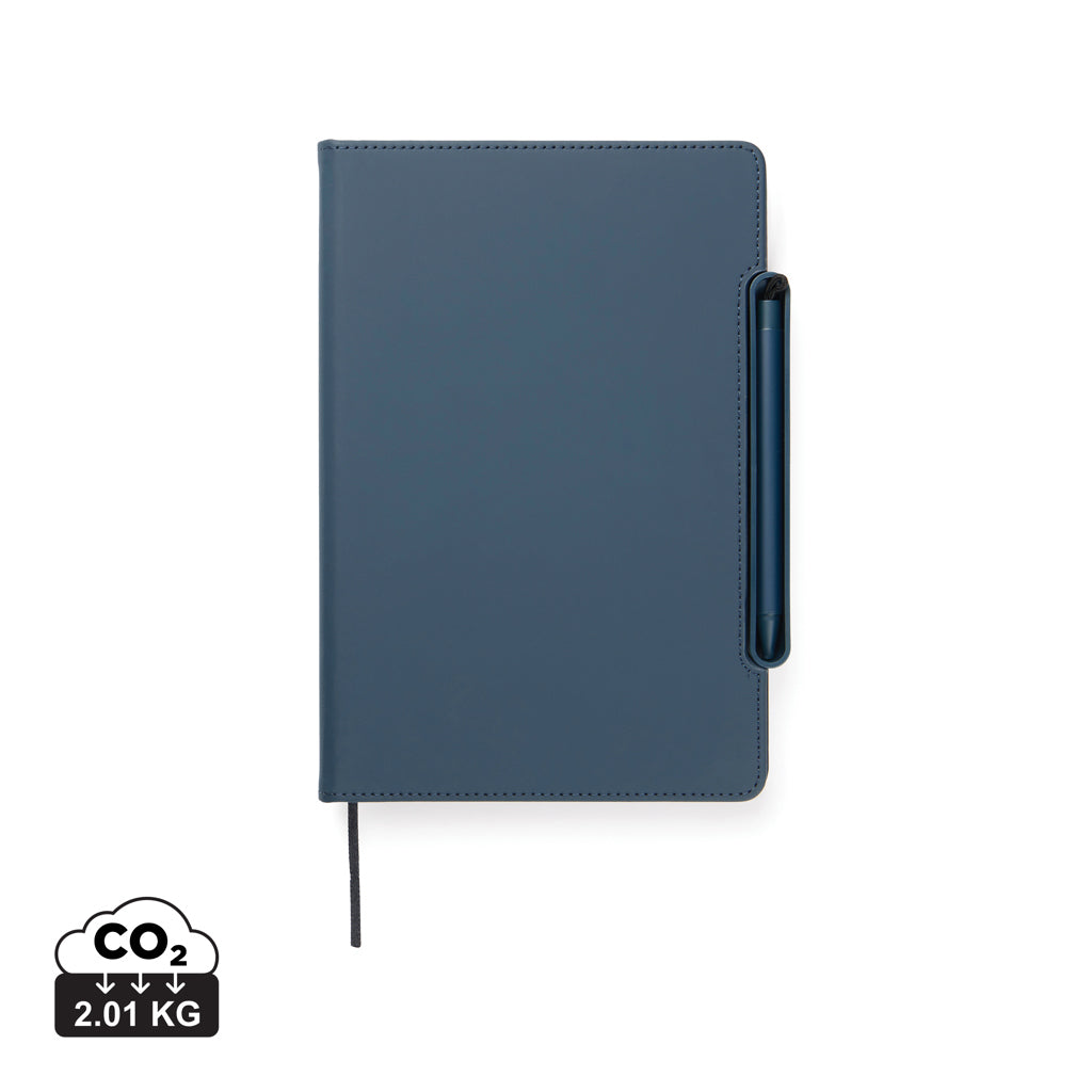 VINGA Baltimore RCS 4-in-1 nachfüllbares Notizbuch – navy blau
