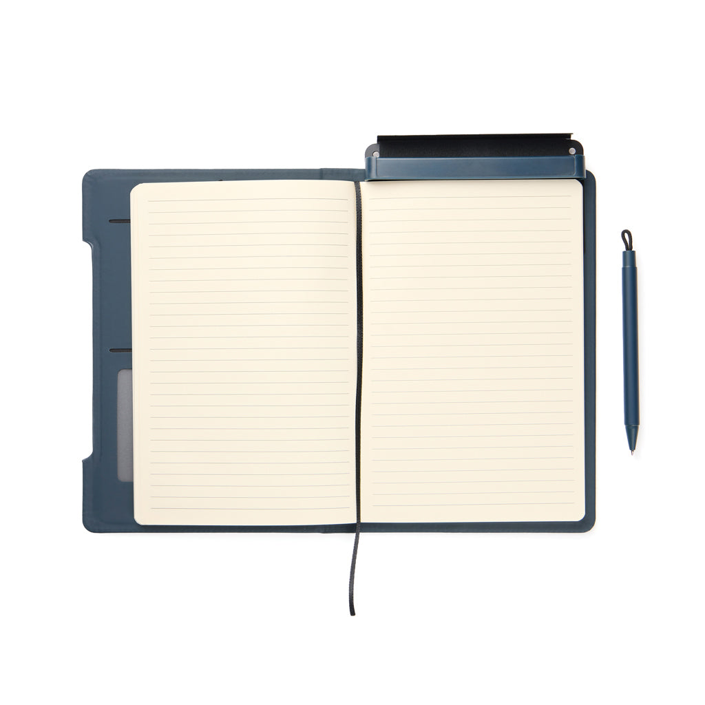 VINGA Baltimore RCS 4-in-1 nachfüllbares Notizbuch – navy blau