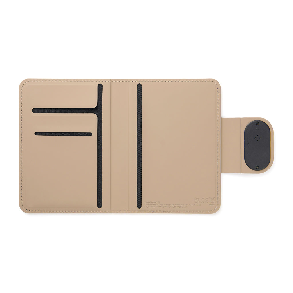 VINGA Baltimore RCS Passport Cover mit Dual-Finder – greige