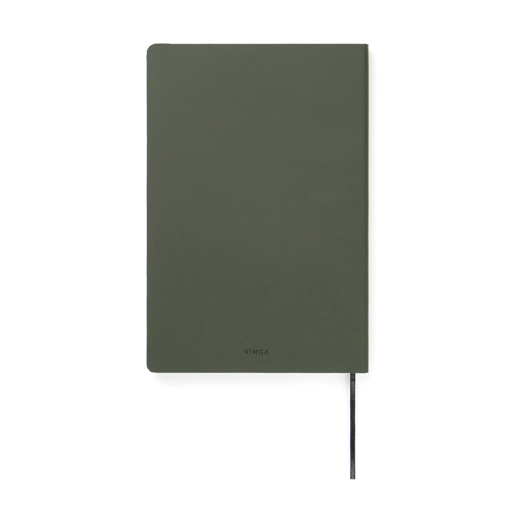 VINGA Baltimore RCS PU Softcover Notizbuch – grün