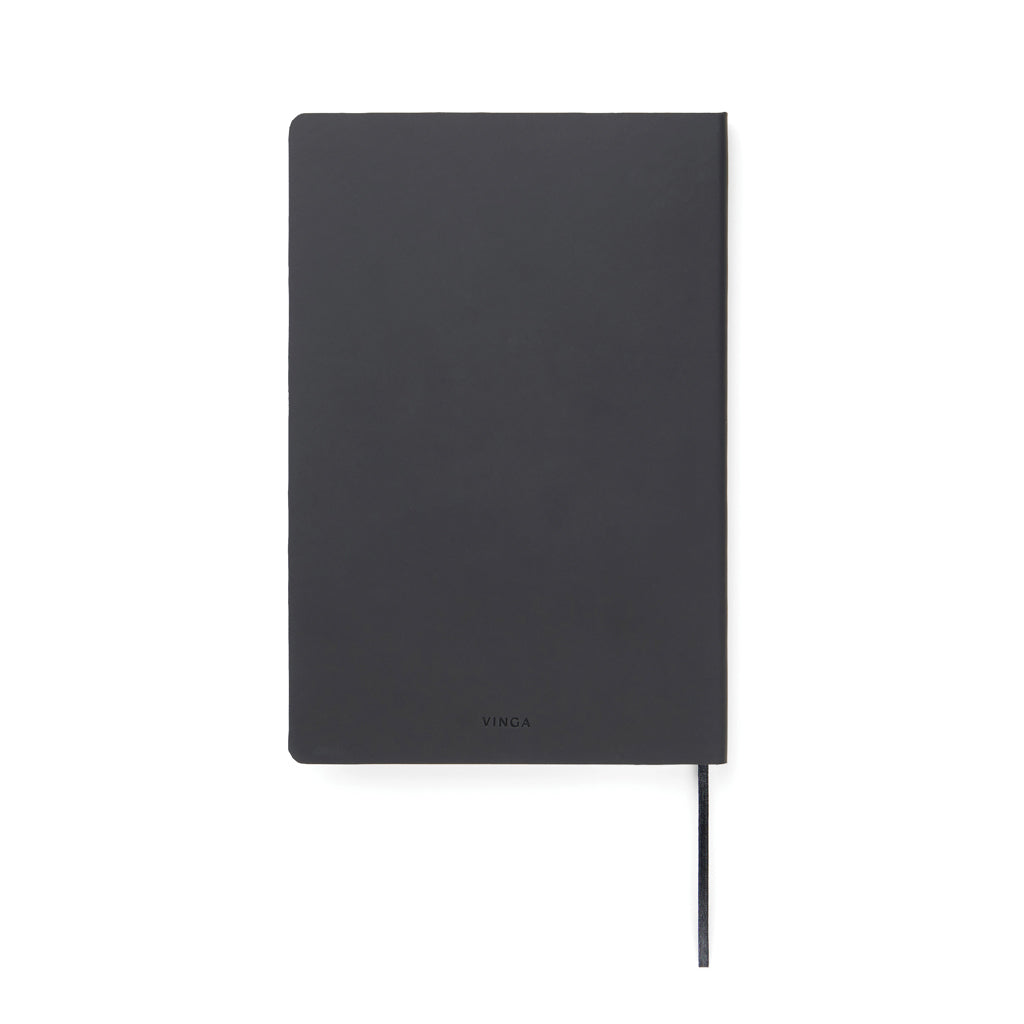 VINGA Baltimore RCS PU Softcover Notizbuch – schwarz