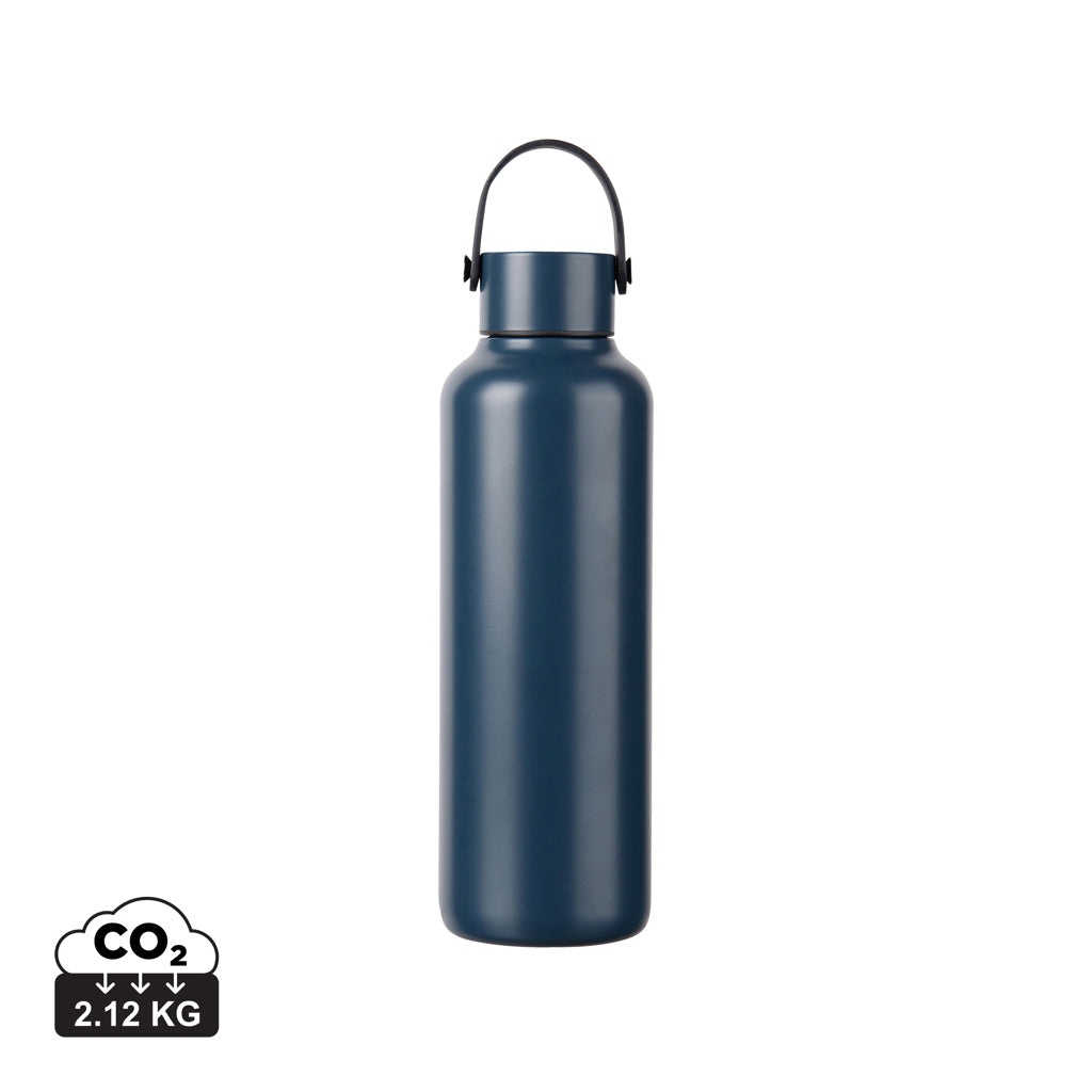 VINGA Baltimore RCS recyc. Edelstahlflasche 600ml – navy blau
