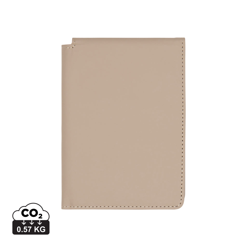 VINGA Baltimore RCS recycelte Polyester-RFID-Reisepasshülle – greige