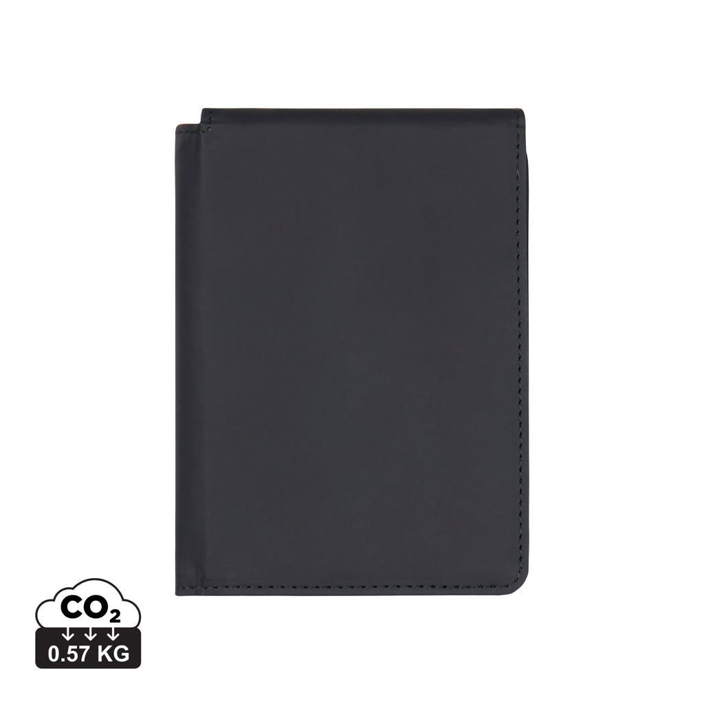 VINGA Baltimore RCS recycelte Polyester-RFID-Reisepasshülle – schwarz