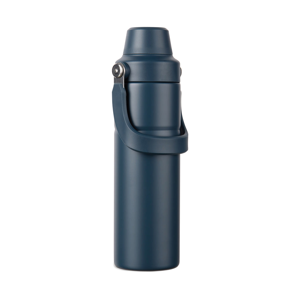 VINGA Baltimore Trek RCS recycelte SS Flasche 600ml – navy blau