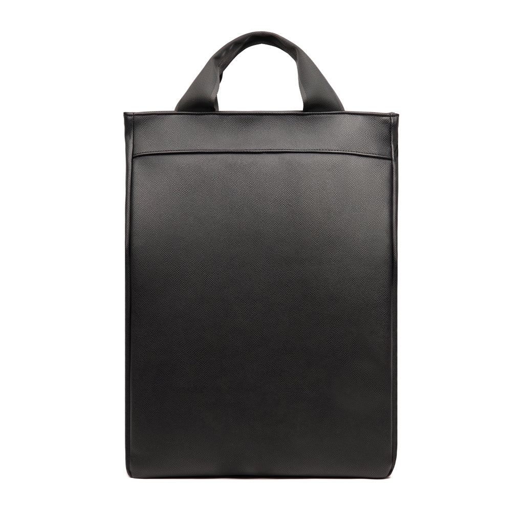 VINGA Bermond Rucksack aus RCS recyceltem PU – schwarz