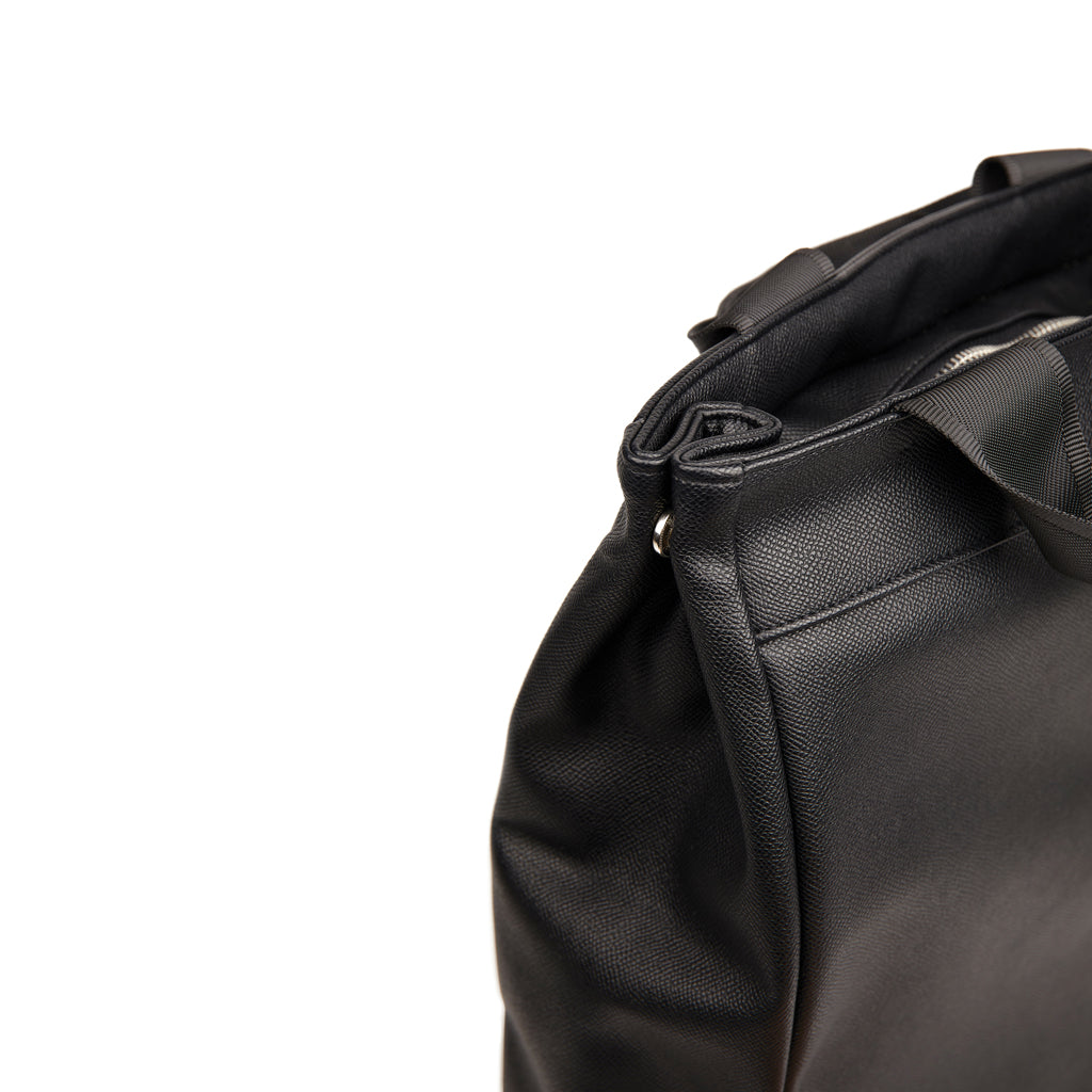 VINGA Bermond Rucksack aus RCS recyceltem PU – schwarz