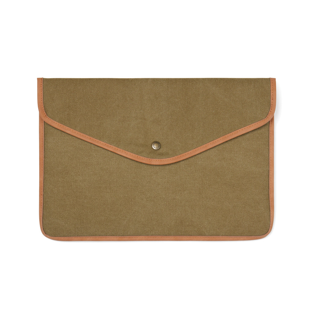 VINGA Bosler 14" Laptop-Tasche aus GRS recyceltem Canvas – grün
