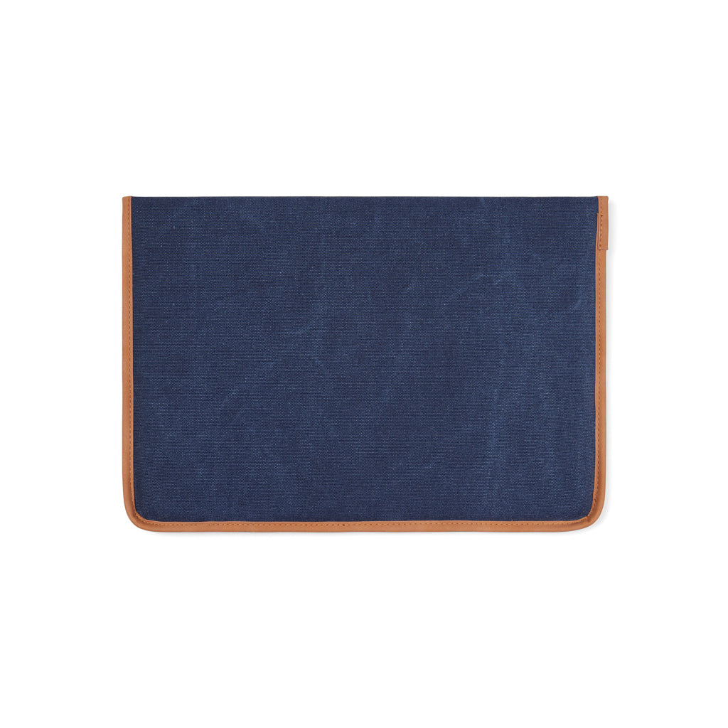 VINGA Bosler 14" Laptop-Tasche aus GRS recyceltem Canvas – navy blau