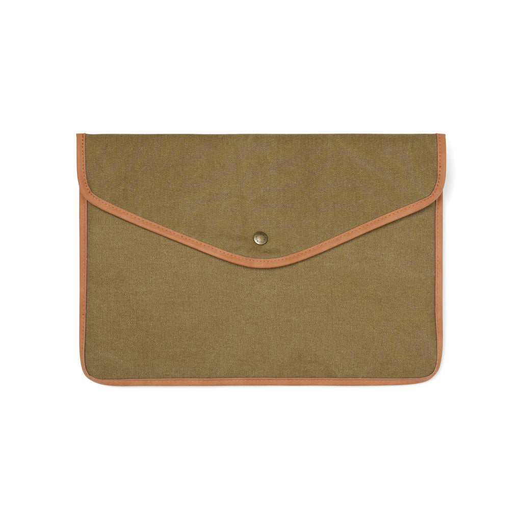 VINGA Bosler 16" Laptop-Tasche aus GRS recyceltem Canvas – grün