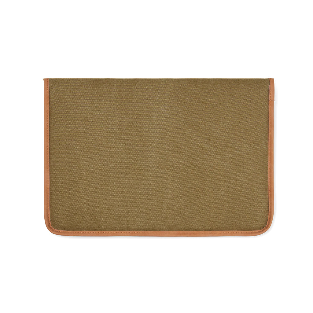 VINGA Bosler 16" Laptop-Tasche aus GRS recyceltem Canvas – grün