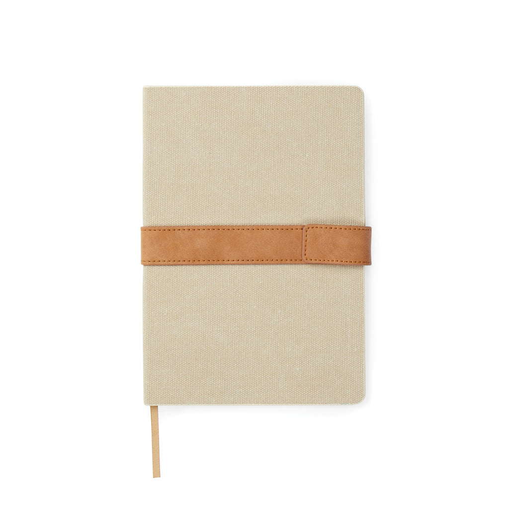 VINGA Bosler Notizbuch aus RCS recyceltem Papier – beige