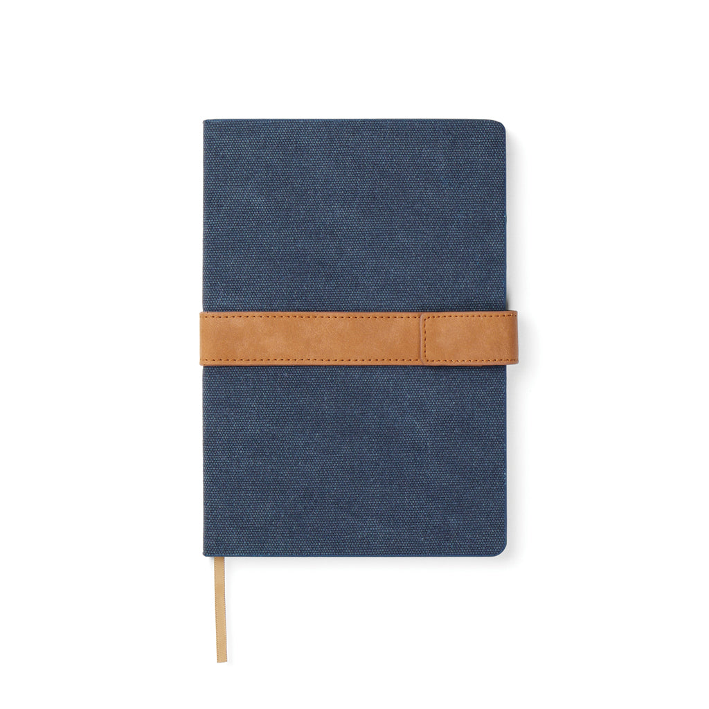 VINGA Bosler Notizbuch aus RCS recyceltem Papier – navy blau