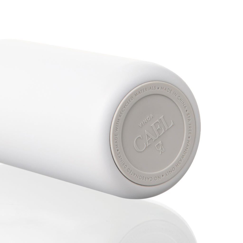 VINGA Cael RCS Stainless-Steel Trinkflasche 600ml – weiß