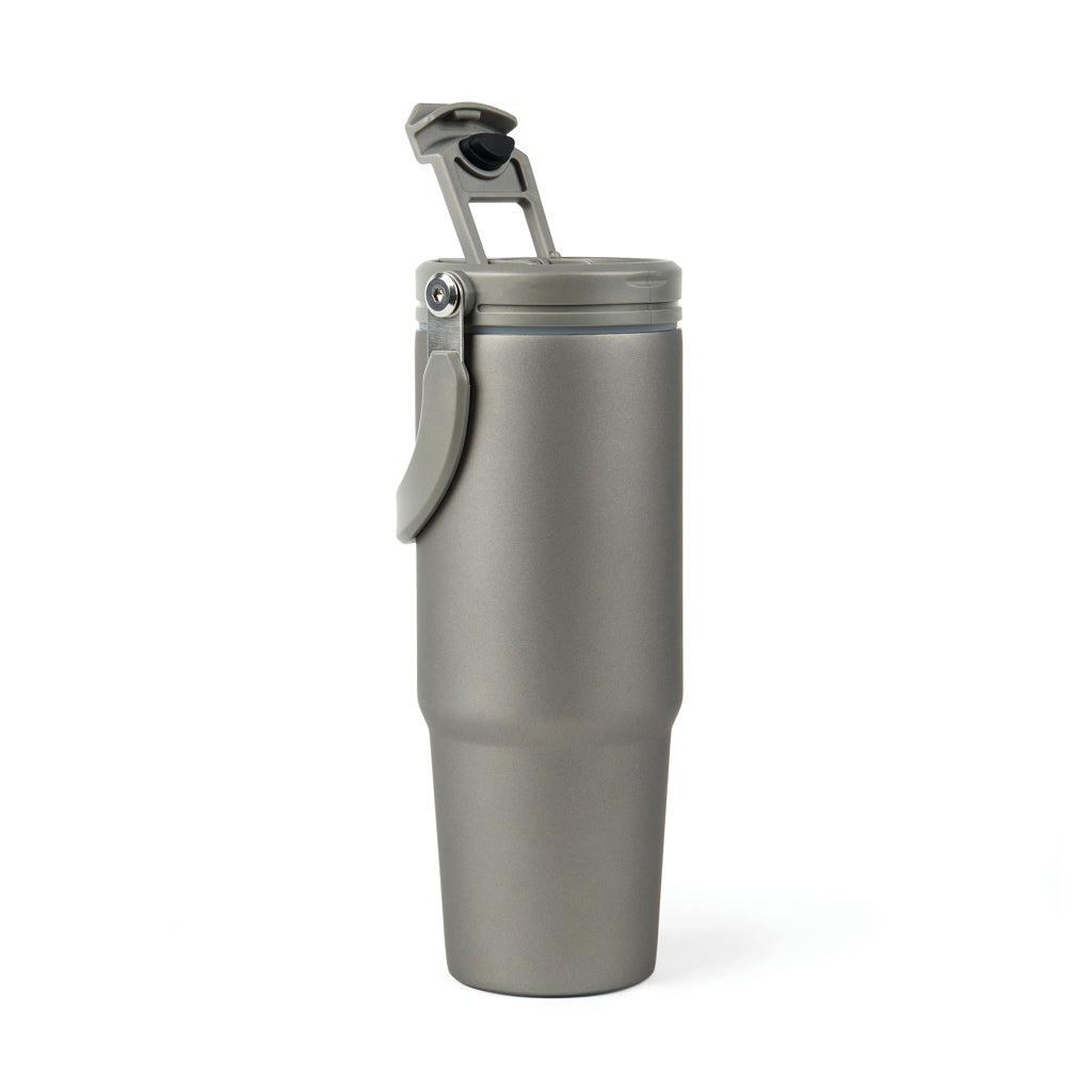 VINGA Eos Trek 880ml Flasche aus RCS rec. Stainless-Steel – grau