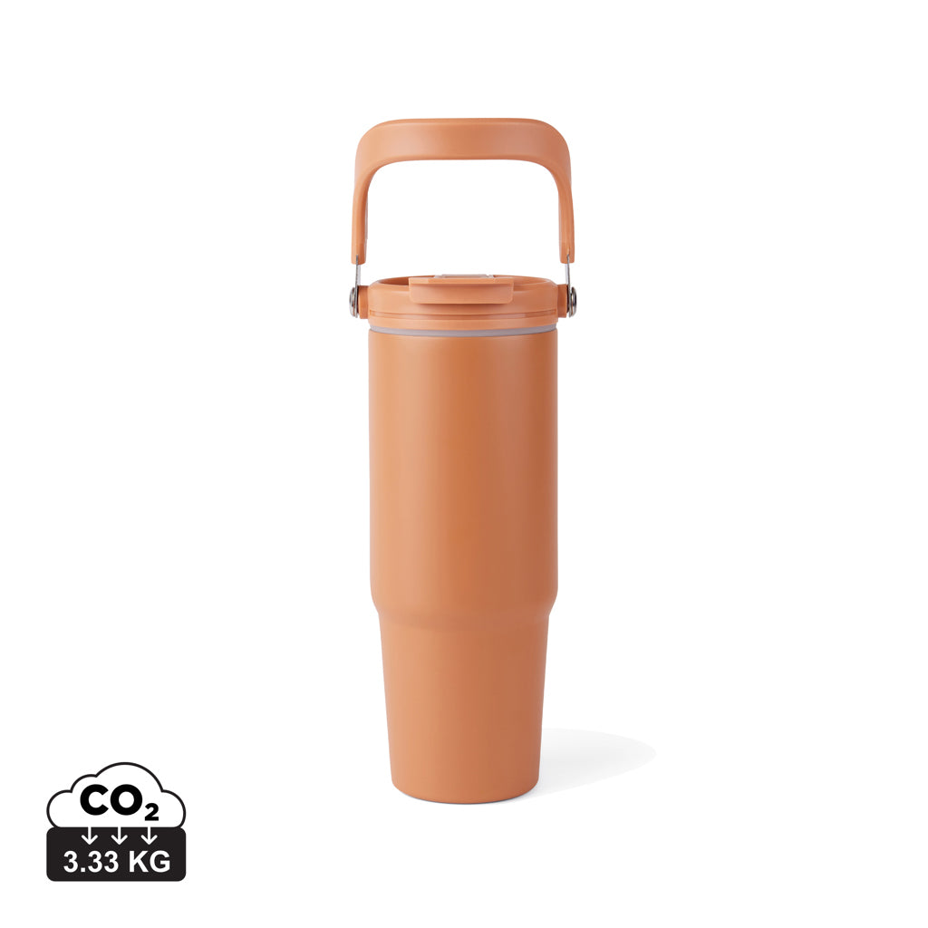VINGA Eos Trek 880ml Flasche aus RCS rec. Stainless-Steel – orange