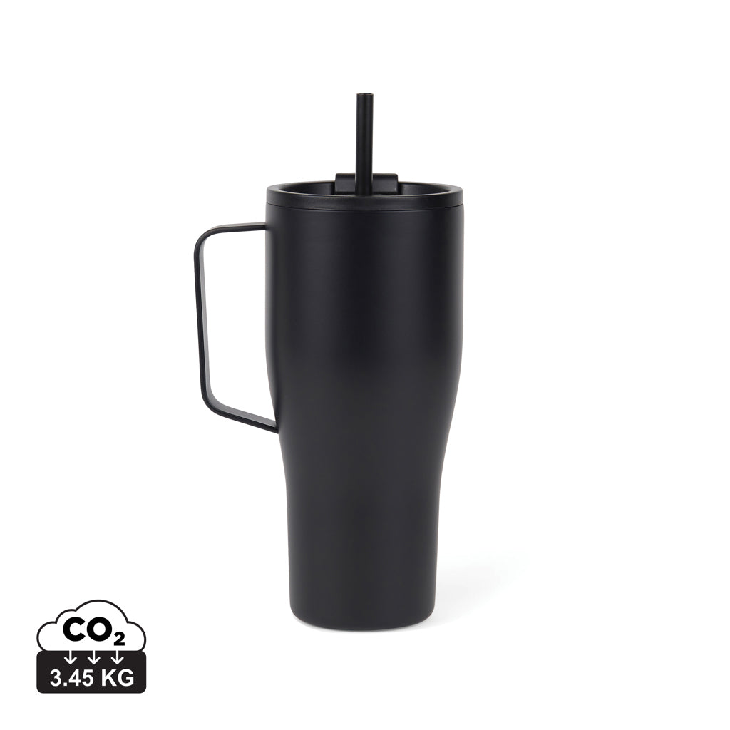 VINGA Eos Voyager 800ml Flasche aus RCS rec. Stainless-Steel – schwarz