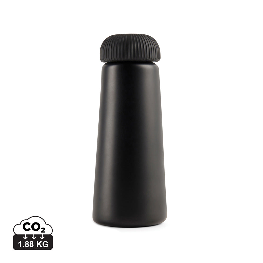 VINGA Erie 450ml Vakuumflasche aus RCS recyceltem Stahl – schwarz