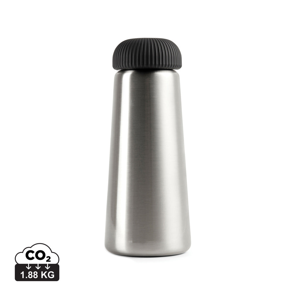 VINGA Erie 450ml Vakuumflasche aus RCS recyceltem Stahl – silber