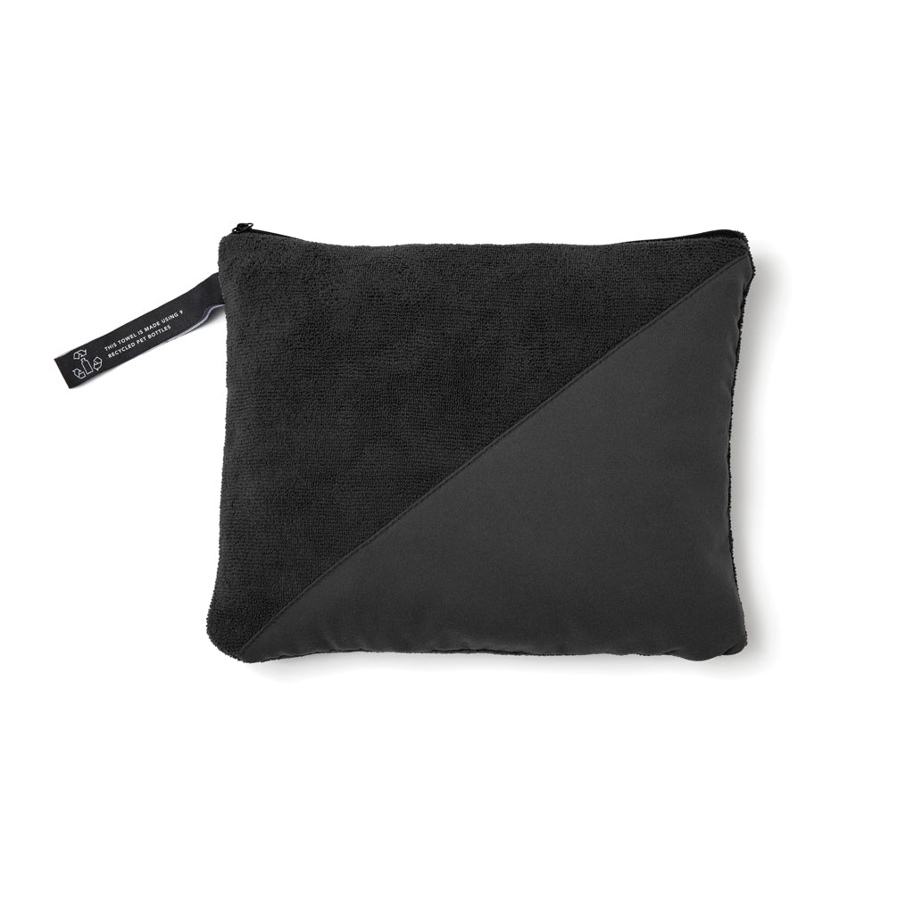 VINGA GRS rPET Active Dry Handtuch 140x70 – schwarz