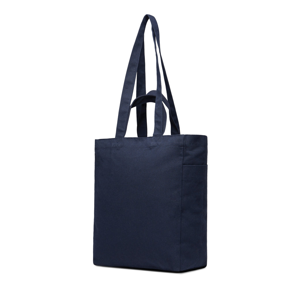 VINGA Hilo AWARE™ Tasche mit Reißverschluss aus rec. Canvas – navy blau