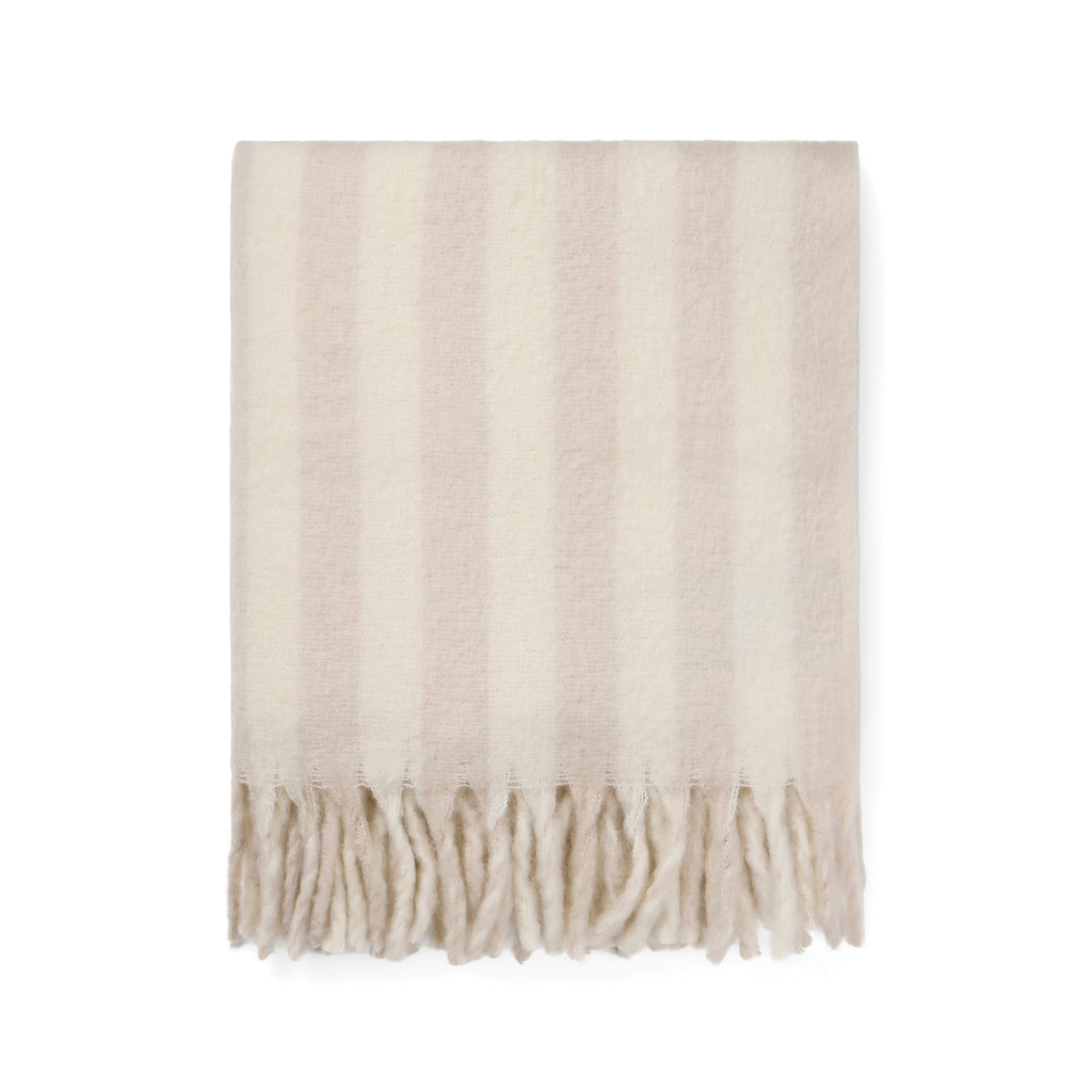 VINGA Lioro Decke aus GRS Wollmischung – beige