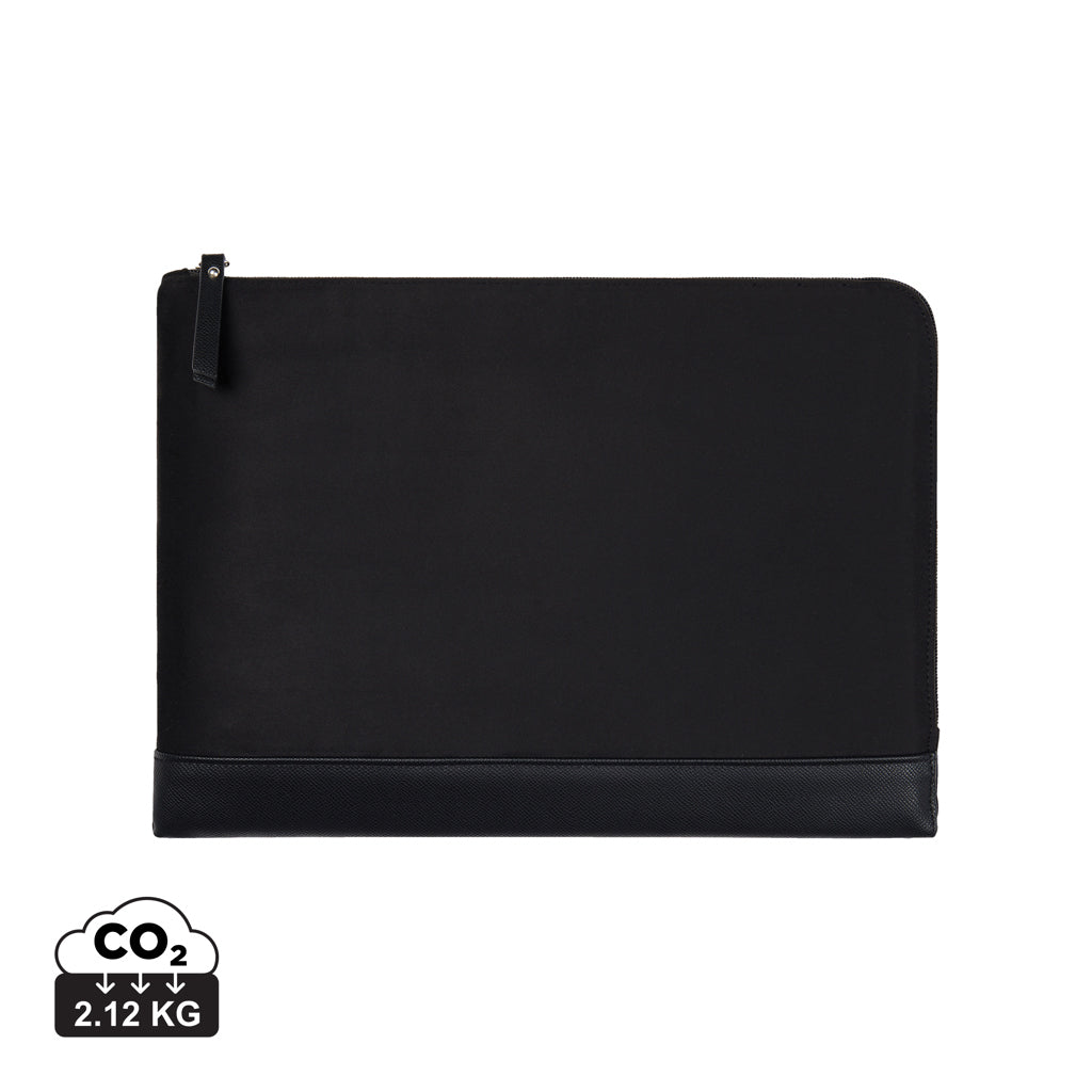 VINGA Marlow 14" Laptop Sleeve aus RCS recyceltem Polyester – schwarz