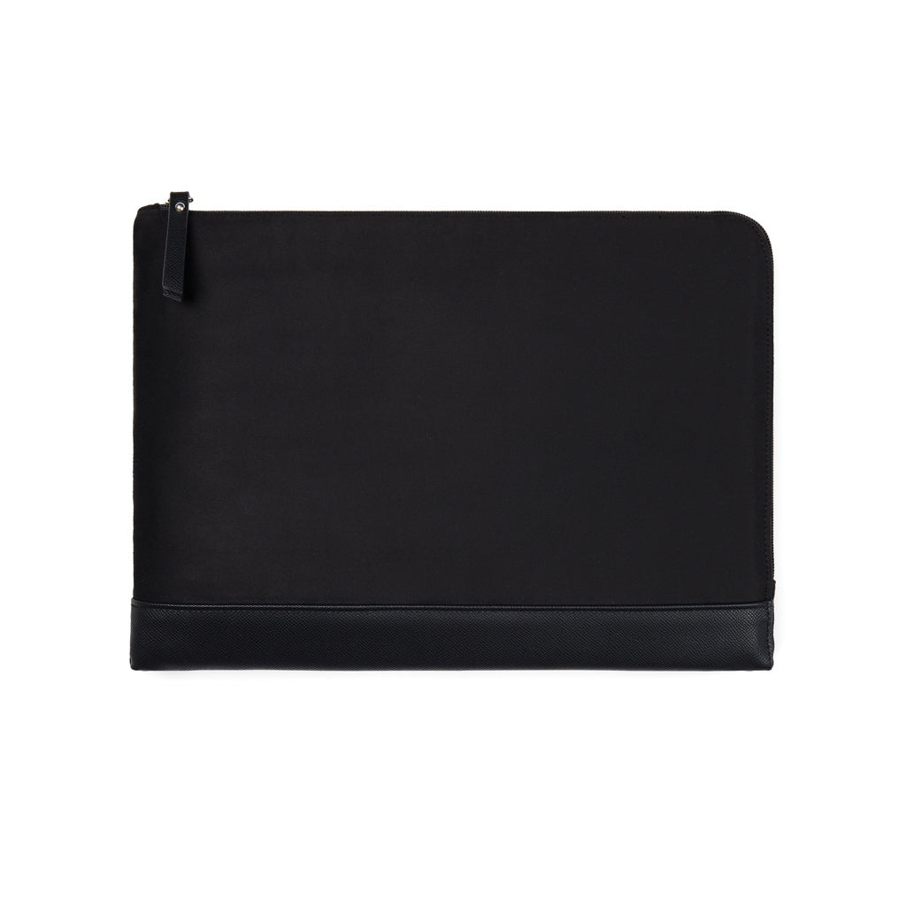 VINGA Marlow 14" Laptop Sleeve aus RCS recyceltem Polyester – schwarz