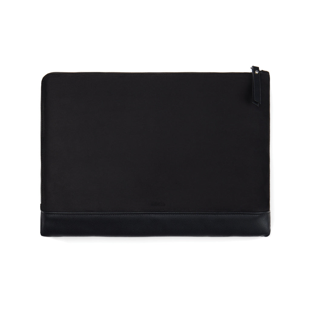 VINGA Marlow 14" Laptop Sleeve aus RCS recyceltem Polyester – schwarz