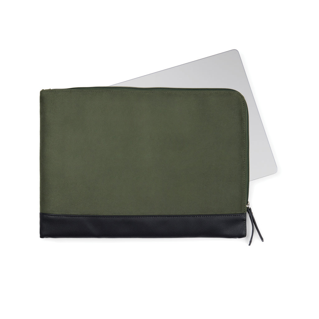 VINGA Marlow 16" Laptop Sleeve aus RCS recyceltem Polyester – grün